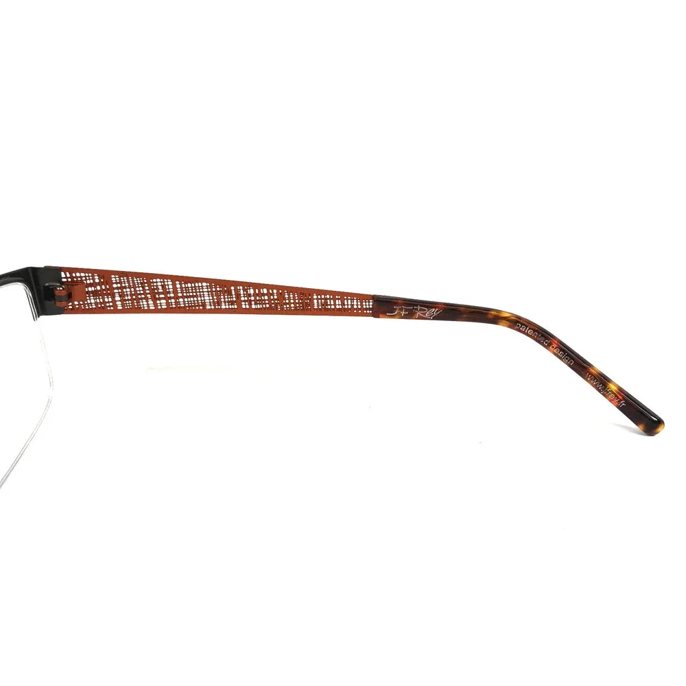 J.F. Rey Eyeglasses Frames JF2585 4560 Khaki Orange Olive Green Woven 54-20-145